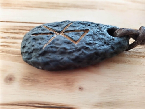 Viking Love Symbol Stone